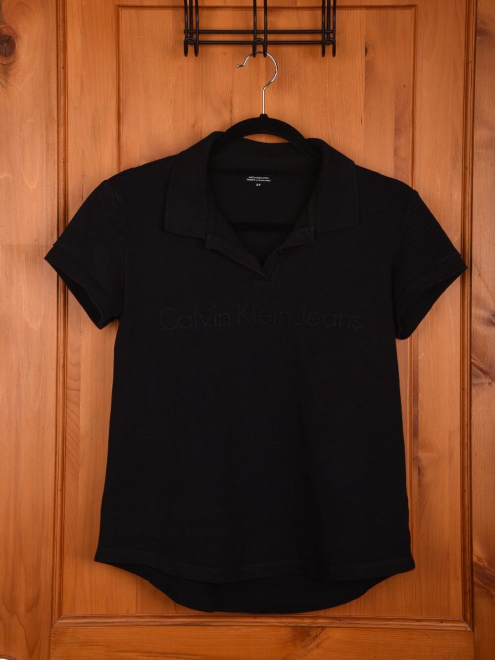 CK Jeans Embroidered Tonal Logo Polo Short Sleeve - Small